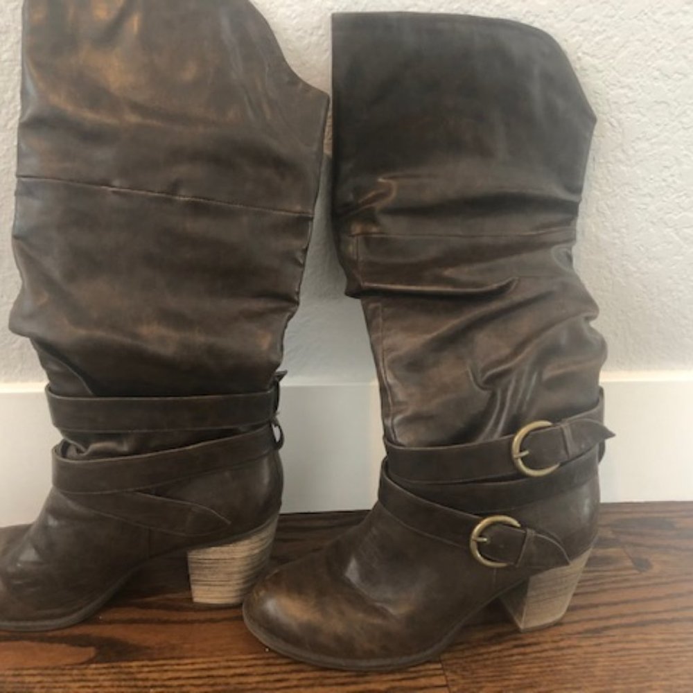 Diba below the knee heeled boots